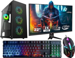 Intel Core i5 Desktop Computer | 16GB RAM | 600GB Storage | 2GB Graphics Card | Windows 11 | 22" LED Display | Keyboard, Mouse, Wi-Fi Dongle & Buffer Included