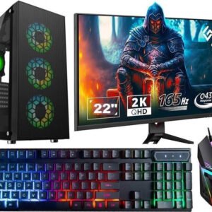 Intel Core i5 Desktop Computer | 16GB RAM | 600GB Storage | 2GB Graphics Card | Windows 11 | 22" LED Display | Keyboard, Mouse, Wi-Fi Dongle & Buffer Included